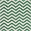 Teal and Ivory Hand-Tufted Wool Chevron Area Rug, 7' x 7'