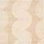 Ivory and Beige Hand-Tufted Wool Square Rug, 5' x 5'