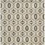 Beige and Grey Hand-Tufted Wool Geometric Square Rug