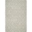 Grey and Ivory Hand-Tufted Wool Rectangular Rug