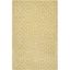 Light Gold and Ivory Hand-Tufted Wool Area Rug, 6' x 9'