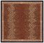 Chelsea Black and Brown Hand-Knotted Wool Square Area Rug