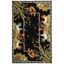 Handmade Chelsea Black Floral Wool Area Rug, 9' x 12'