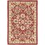 Handmade Chelsea Floral Wool Area Rug, Burgundy/Ivory, 59" x 35"