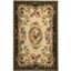 Chelsea Oval Cream and Black Wool Area Rug 4'6" x 6'6"