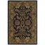 Classic Black and Gold Hand-Tufted Wool Area Rug 2'3" x 4'