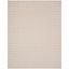 Beige/Ivory Geometric Wool Flat Woven 8' x 10' Rug