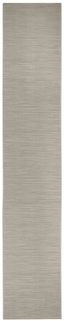 Light Grey Synthetic Indoor/Outdoor Runner Rug