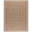 Mediterranean Quatrefoil 6'7" x 9'6" Brown and Bone Synthetic Area Rug