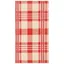 Courtyard Chic Red/Bone Rectangular Easy-Care Area Rug, 2'7" x 5'