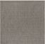 Black and Light Grey Synthetic Square Indoor/Outdoor Rug, 5'3" x 5'3"