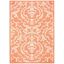 Terracotta and Natural 8' x 11' Synthetic Easy-Care Outdoor Rug