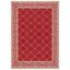 Red and Natural Geometric Indoor/Outdoor Area Rug