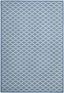 47" Blue Synthetic Easy Care Rectangular Area Rug