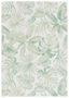 Ivory and Green Floral Indoor/Outdoor Area Rug 9' x 12'