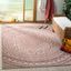 Light Beige and Terracotta Synthetic Reversible 9' x 12' Area Rug