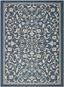 Navy & Beige 9' x 12' Reversible Flat Woven Outdoor Area Rug