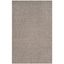 Round Gray Synthetic Easy Care Stain-Resistant Rug