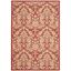 Riviera Red/Natural 9' x 12' Reversible Flat Woven Outdoor Rug