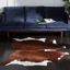 Handmade Brown and White Cowhide 4' x 6' Rug