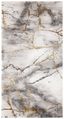 Gray and Gold Abstract Marble Area Rug, 2'3" x 4'