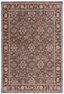 Crimson Brown and Blue 9' x 12' Distressed Area Rug