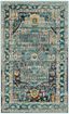 Reversible Tufted Blue Synthetic Rectangular Easy Care Rug