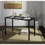 Dalit 47" Black Wood Transitional Writing Desk