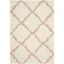 Ivory & Beige Luxe Shag 8' x 10' Hand-knotted Synthetic Rug