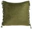 Dandria Dark Green Cotton Chenille Square Pillow