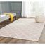 Grey and Ivory Geometric Wool 4' x 6' Area Rug