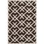 Handwoven Geometric Brown/Ivory Wool Area Rug, 8' x 10'