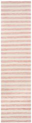 Handwoven Rust & Ivory Wool Runner Rug, 2'6" x 10'