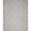 Handmade Grey/Ivory Geometric Wool Area Rug, 10' x 14'