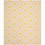 Ivory and Yellow Geometric Wool 9' x 12' Area Rug