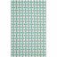 Handwoven Turquoise Geometric Wool 4' x 6' Area Rug