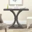 Dryden Distressed Black 40" Transitional Wood Console Table