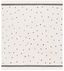 Ivory and Black Cotton Polka Dot Washable Square Rug, 6' x 6'