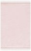 Handmade Pink and Ivory Cotton Reversible 4' x 6' Rug