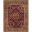 Burgundy Hand-Tufted Wool Rectangular Area Rug 7'6" x 9'6"