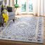 Evoke Grey and Yellow Floral 6'7" Square Area Rug