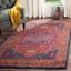 Fuchsia and Orange High Pile Boho-Chic Area Rug, 3' x 5'