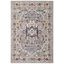 Gray Synthetic Reversible Floral Area Rug 3' x 5'