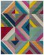 Gray Multicolor Wool Geometric Area Rug, 11' x 15'