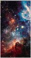 Celestial Charm Multicolor Abstract Synthetic 2'3" x 4' Area Rug