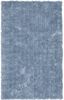 Light Blue Hand-Tufted Shag Wool Area Rug 2'6" x 4'