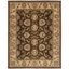 Heritage Elegance Ivory and Brown Hand-tufted Wool Area Rug, 9'6" x 13'6"