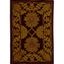 Maroon and Gold Hand-Tufted Wool Area Rug 2'3" x 4'