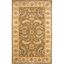 Ivory and Green Hand-Tufted Wool Area Rug, 5' x 8'