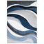 Grey and Blue Abstract 8' x 10' Synthetic Area Rug